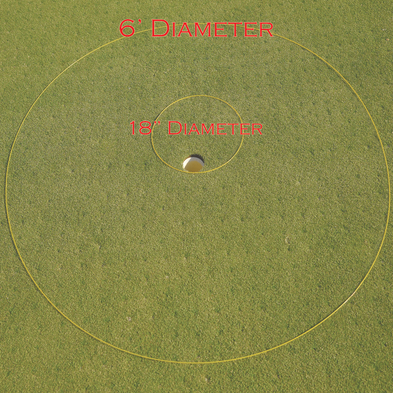 Load image into Gallery viewer, eGolfRing Chip &amp; Putt Package (18" and 6') - White or Yellow
